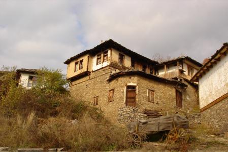leshten, 房子, 传统, 保加利亚, rodopi, 村庄, 历史