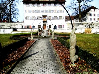城堡, 城堡公园, planzenboegen, 田园, hauptwil, 图尔, 瑞士