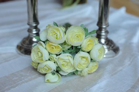 婚礼, 花, 安排, 花束, 装饰, 白色, 束玫瑰花