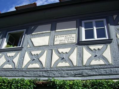 fachwerkhaus, 木材, 桁架, 说, zeil 是主要, 建筑, 窗口