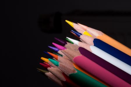 彩色的铅笔, 木桩, 钢笔, 多彩, 颜色, 油漆, 学校