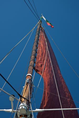 帆, 红色, 红帆, 桅杆, 索具, 老泰晤士河驳船, 桅杆头旗