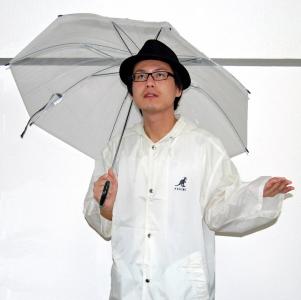 男性, 人, 雨伞, 风雨衣, 乙烯基, 尼龙, 帽子
