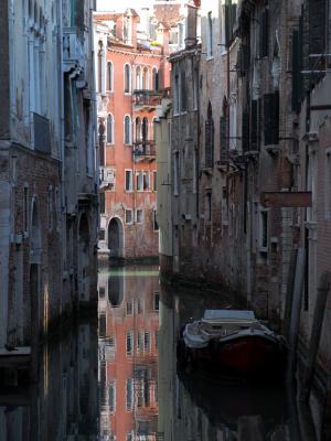 威尼斯, 小巷, 启动, 意大利, 吊船
