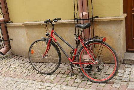 自行车, 城市, 那辆旧自行车, 自行车, 街道, 车轮