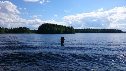 湖, 海滩, 树木, 水, 芬兰语, 自然写真, 蓝色
