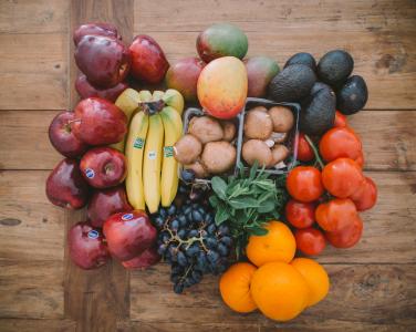 水果, 健康, 新鲜, 橙色, 苹果, 版纳, 葡萄