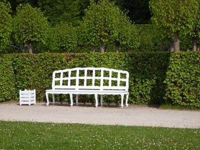 板凳, 白色, 休息, 坐, 单击, 客人可以享用, 公园