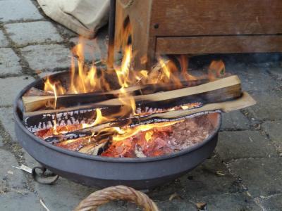 消防, 火焰, 热, 碳, 火盆, 温度, 木材
