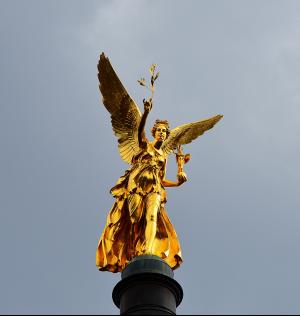 和平天使, 镀金, 慕尼黑, 支柱, 雕像