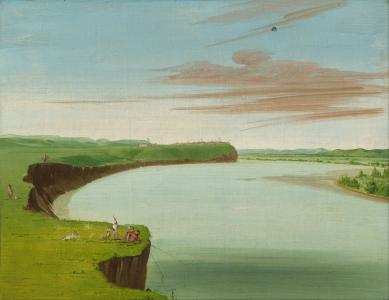 乔治卡特林, 绘画, 布面油画, 艺术, 自然, 外面, 天空