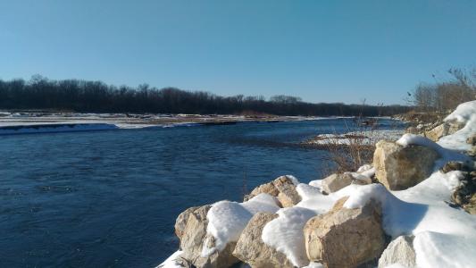 河, 实验室, 在冬天
