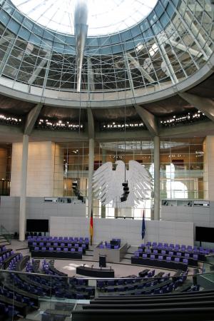 德国联邦议院, 德国国会大厦, 柏林, 大厅, 纹章上的动物, 资本, 玻璃圆顶