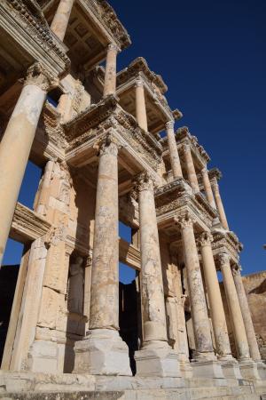 古代, 塞尔苏斯图书馆, 以弗所, 塞尔丘克, 建筑, 土耳其, 废墟