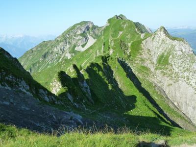 布里恩茨红色喇叭脊, bergtour, 高山, 夏季, 徒步旅行