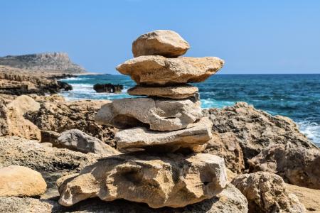 石头, 道路标志, 自然教育径, 卡沃 greko, 国家公园, 线索, 徒步旅行