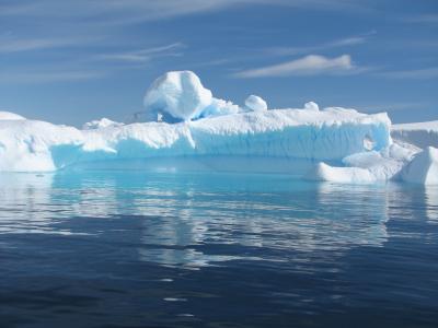 冰山, 平静, 蓝色, 冰, 感冒, 浮动, 海洋