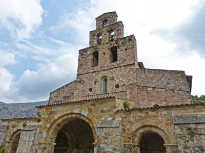 罗马式, 修道院, 钟楼, 婕盐, pallars sobirà, pyrenee 加泰罗尼亚