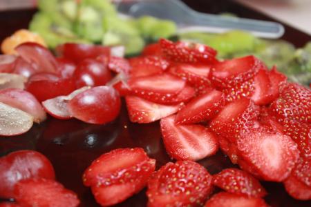草莓, 水果, 沙拉, 红色, 健康, 新鲜