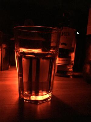 玻璃, 朗姆酒, 饮料, 黑暗, 光明, 红色