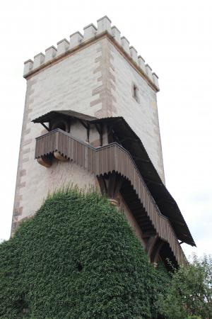 塔, 城堡, 华, 德国, · 路德 · 金, 中世纪, 中世纪的城堡