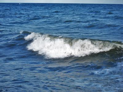 波罗的海波, 头, 海, 蓝色, 水, 波, 网上冲浪