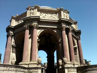 支柱, 详细, 美术宫, 三藩市, 加利福尼亚州, 宫廷美术, 雕像