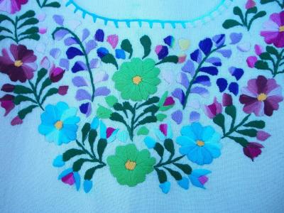 刺绣, 花, 工艺品, 衬衫, 颜色, 花边, 织物