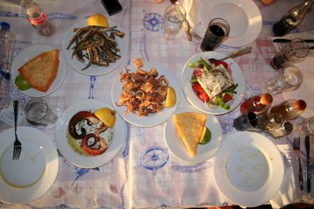 吃, 吃饭, calamaris, 食品, 营养, 饲料, 鱼