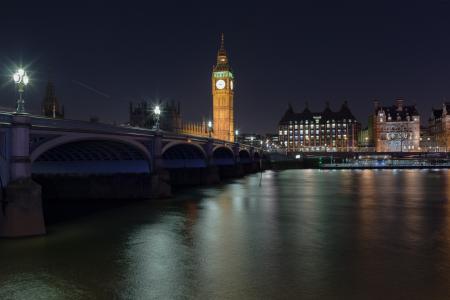 西敏寺, 大笨钟, 伦敦, 英格兰, 英国, 桥梁, 政府