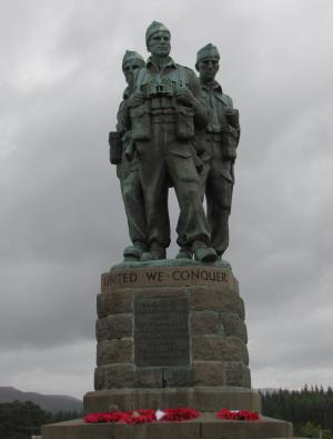 苏格兰, 战争纪念馆, 突击队, 发言桥, 纪念, 威廉堡