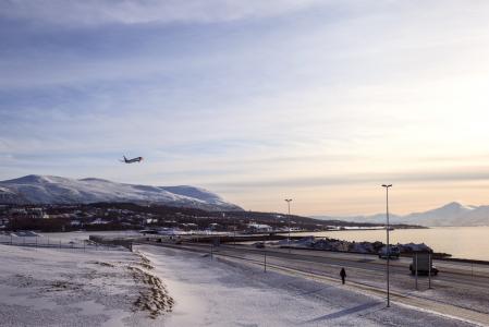 冰岛, 雪, 风景, 景观, 道路, 飞机