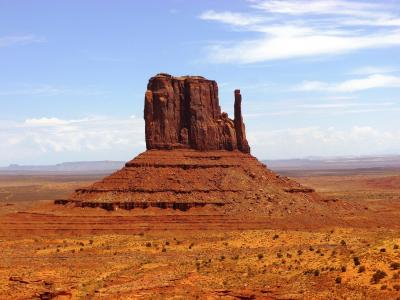 纪念碑谷, 岩层, 侵蚀, 沙漠, 美国, 西南, 西方