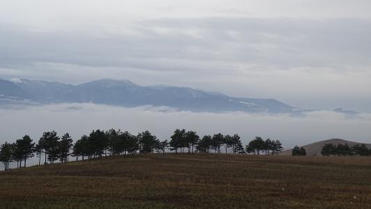 格鲁吉亚, 山脉, 云彩, 雾