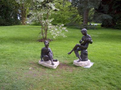 雕塑, 花园, 雕像, 音乐, 青铜器, 花园雕像, 公园