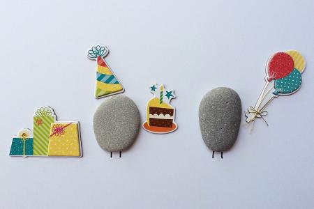 生日聚会, 蛋糕, 庆祝, 岩石艺术, 装饰, 圣诞节, 庆祝活动