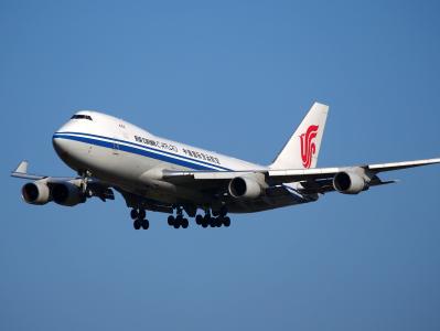 波音 747, 巨型喷气机, 中国国航货运, 飞机, 飞机, 着陆, 机场