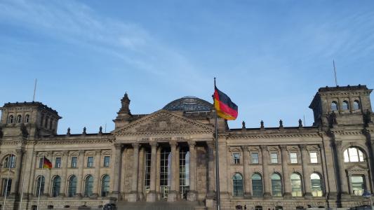 德国联邦议院, 德语, 政府, 建筑, 著名的地方, 德国国会, 国旗