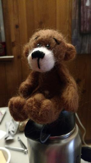 泰迪, 熊, 针毡, 玩具, 玩具熊, 棕色
