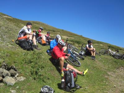 白云岩, 山脉, 意大利, 骑自行车的人, transalp, 退出, 中断