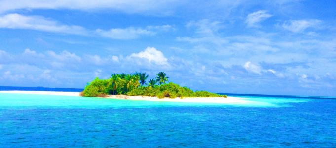 马尔代夫, 海滩, 岛屿, 假日, 假期, 南海, 孤独