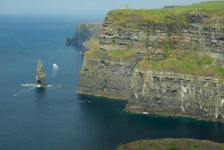 爱尔兰, 莫赫尔的悬崖, 海, 岩石