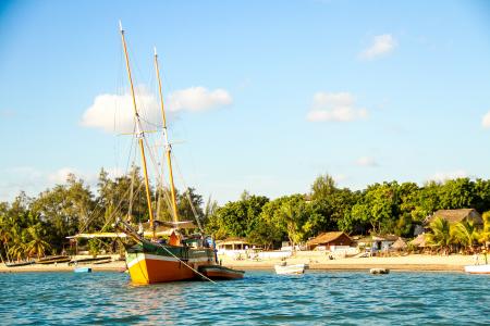 非洲, 独木舟, 海滩, 海, 马达加斯加, 布列塔尼, 小船