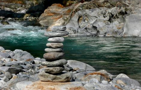 大老山, 白色水, 岩石, 马贾谷, 提契诺州, 岩石-对象, 水