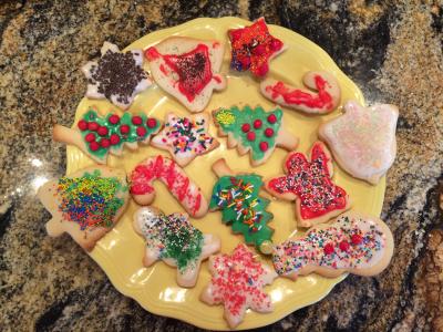 圣诞节, 饼干, 板, 厨房, 假日, 食品, 圣诞饼干