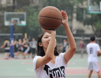 篮球, 女孩, 射篮, 体育, 球