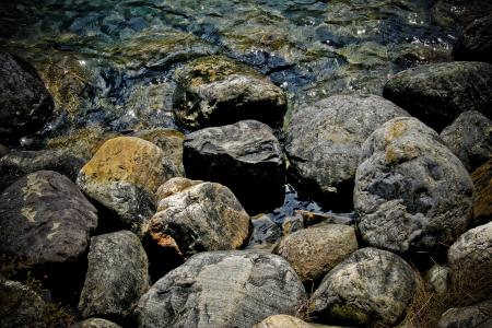 岩石, 湖, 水, 自然, 户外, 风景名胜, 石头