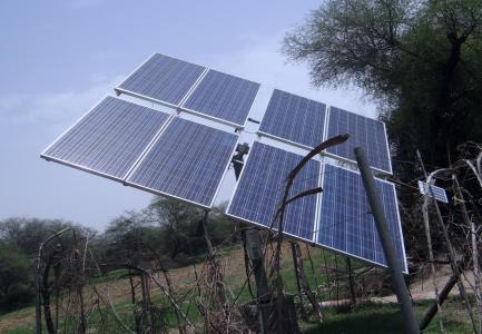 太阳能电池板, 可再生能源, 太阳能, 电力, 勒德布尔, 拉贾斯坦邦, 印度