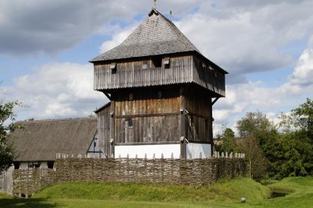 巴赫 ritterburg, 骑士的城堡, 城堡, 下针, 中世纪, 木城堡, 塔