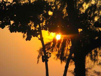 日落, 傍晚的天空, 泰国